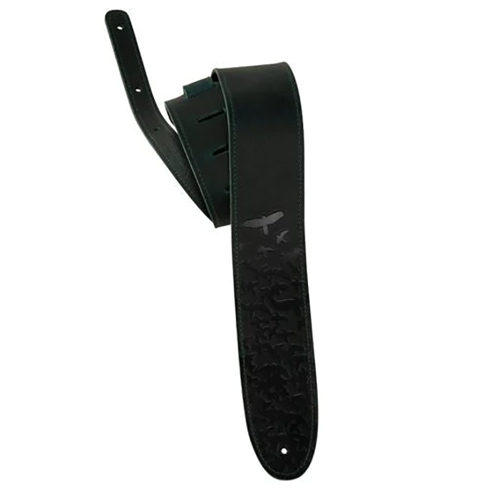 PRS Paul Reed Smith 2.5" Leather Bird Swarm Guitar Strap, Green