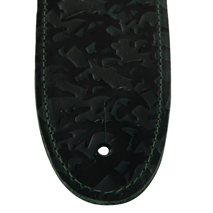 PRS Paul Reed Smith 2.5" Leather Bird Swarm Guitar Strap, Green