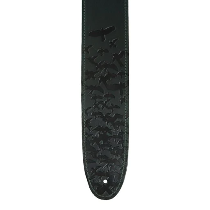PRS Paul Reed Smith 2.5" Leather Bird Swarm Guitar Strap, Green