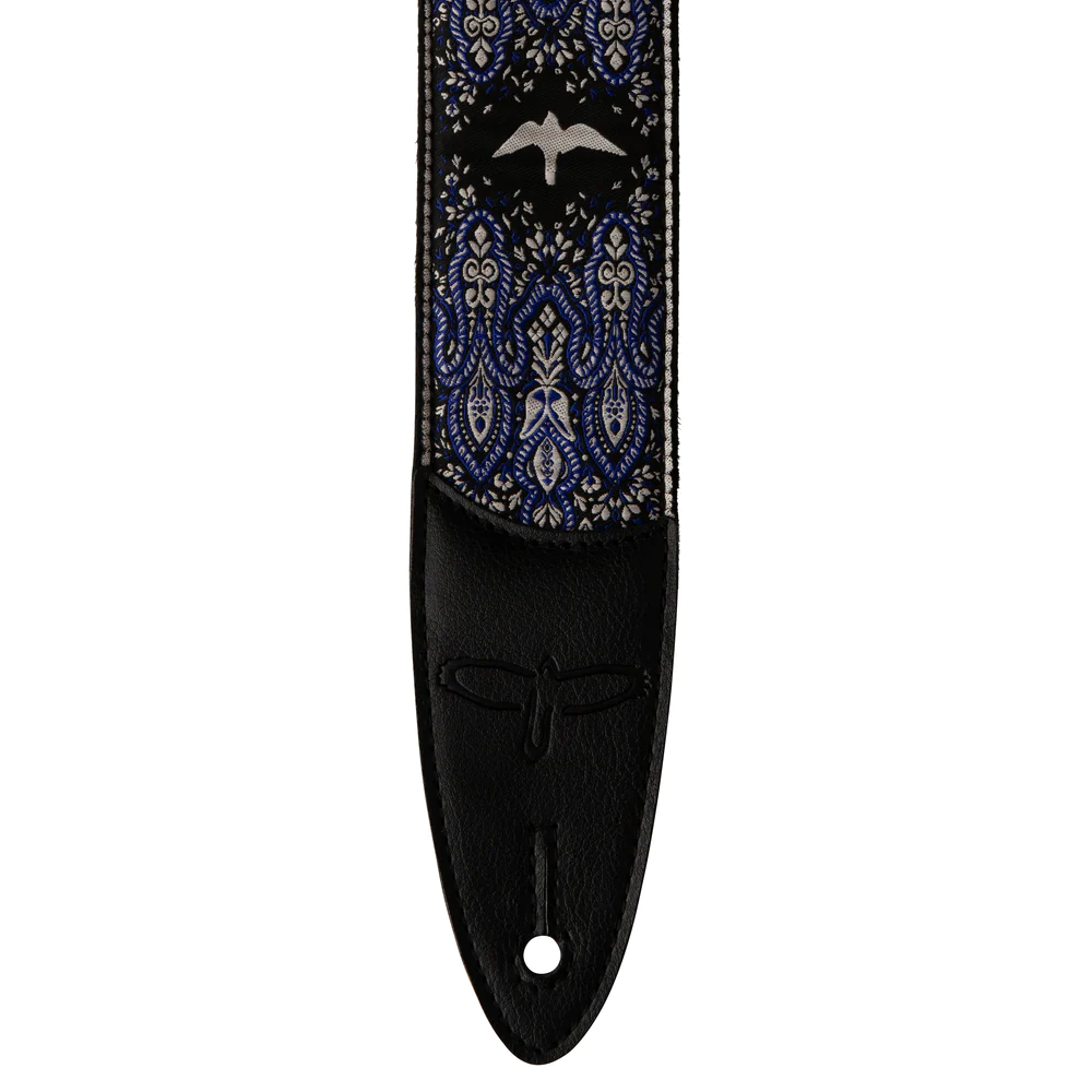 PRS Paul Reed Smith 2" Custom Jacquard Birds Fleur Guitar Strap, Violet