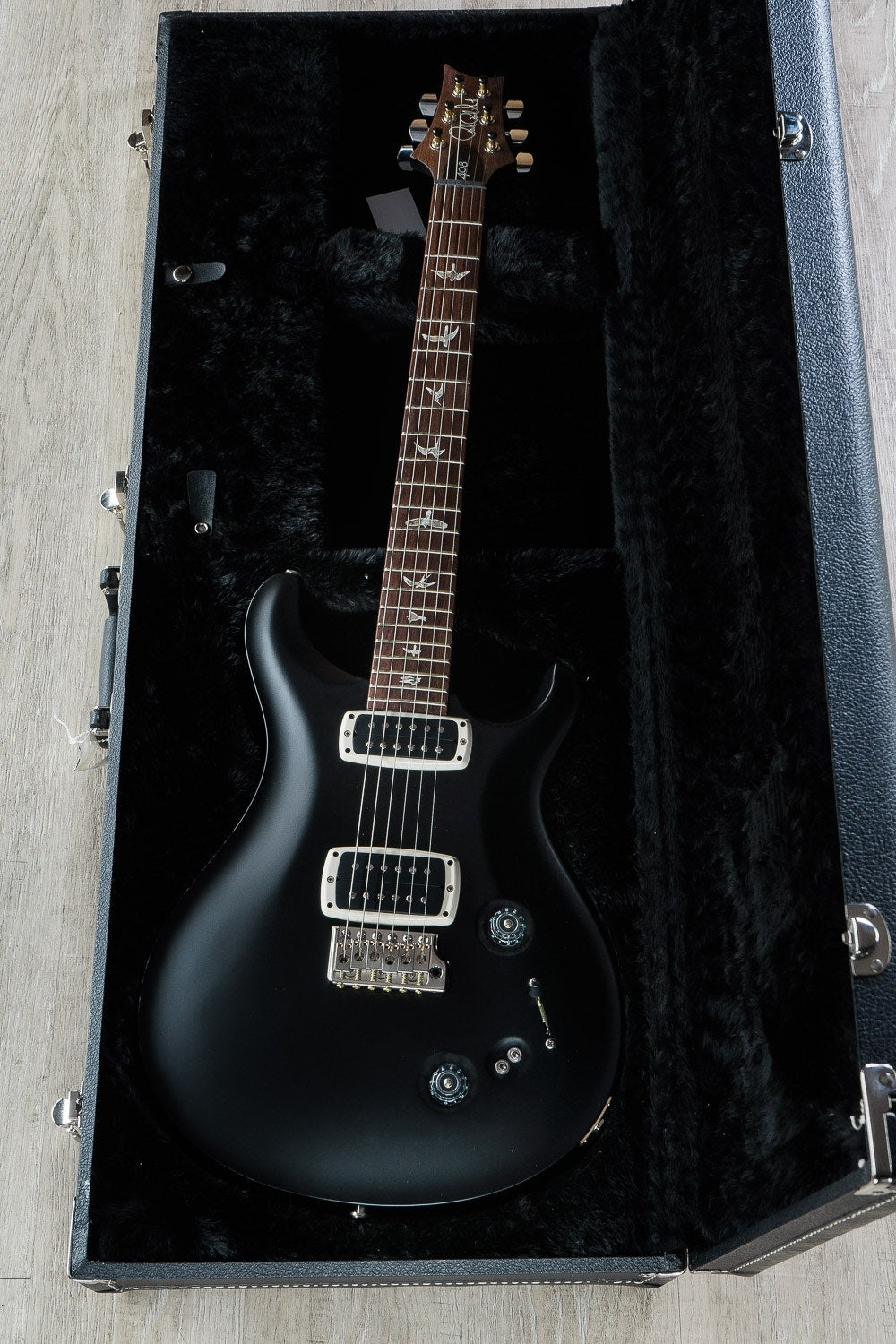 PRS Paul Reed Smith 408 Electric Guitar, Pattern Neck, Hard Case - Flat Black (Open Box)