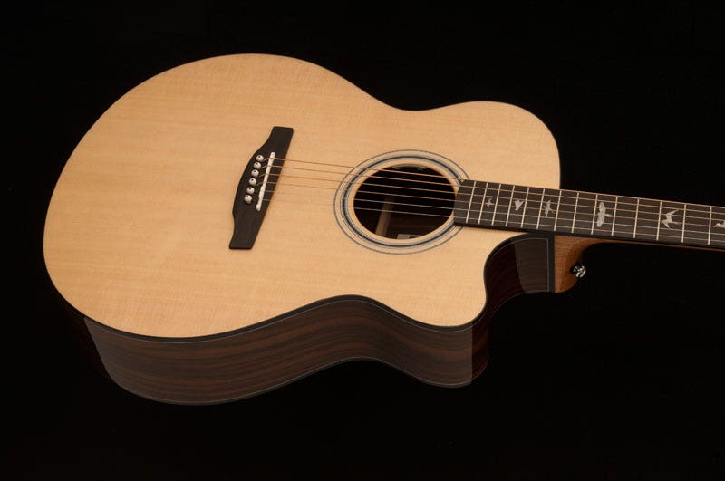 PRS Paul Reed Smith SE A30E Angelus Cutaway Acoustic/Electric Guitar with Hard Case - Natural