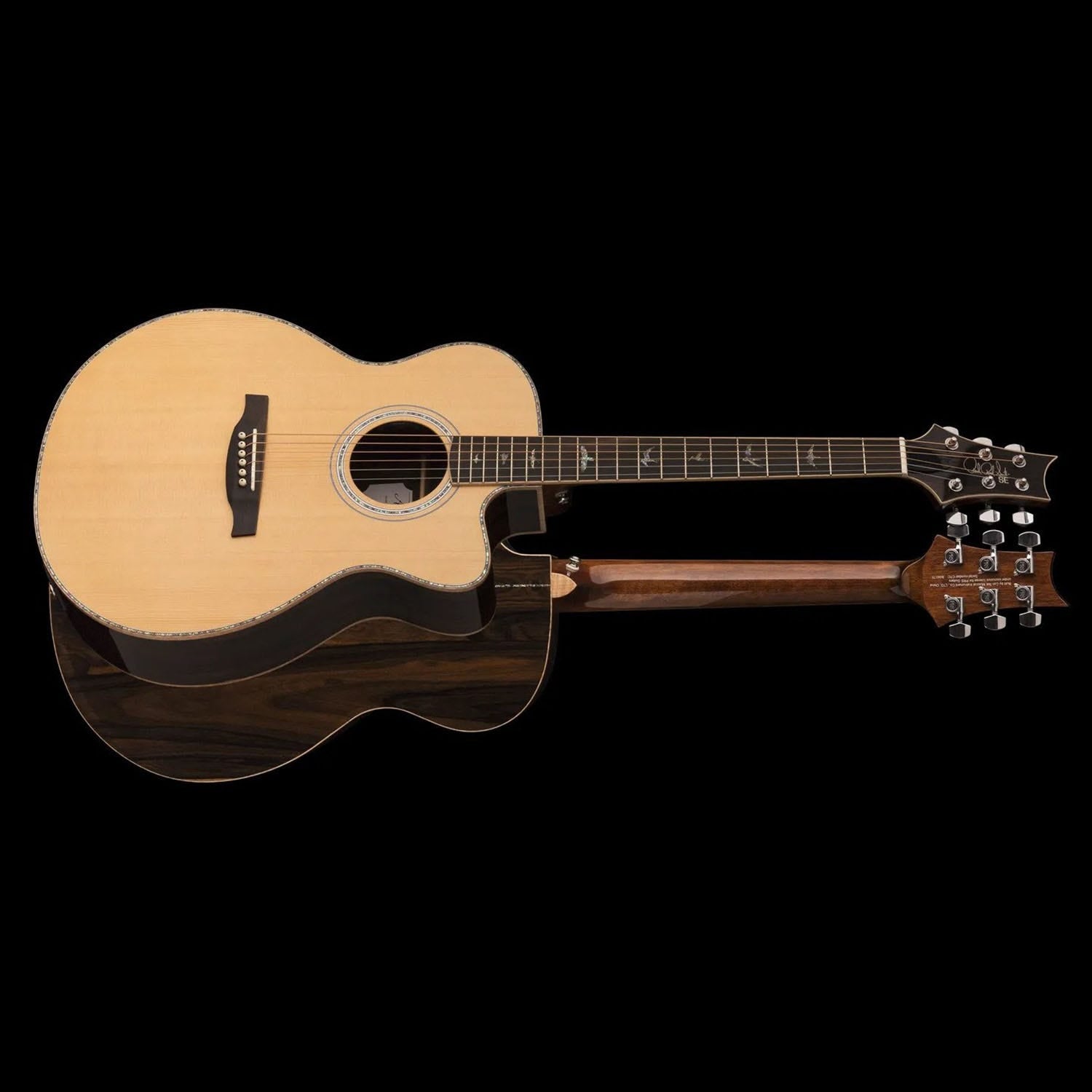 PRS Paul Reed Smith SE A60E Acoustic Electric Guitar, Ziricote w/ Solid Spruce Top