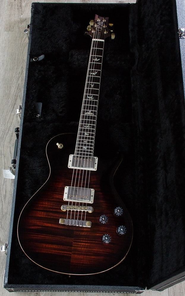 PRS Paul Reed Smith Singlecut 594 Electric Guitar, Flame Maple 10-Top, Pattern Vintage Neck, Hard Case - Fire Red Burst (Open Box)