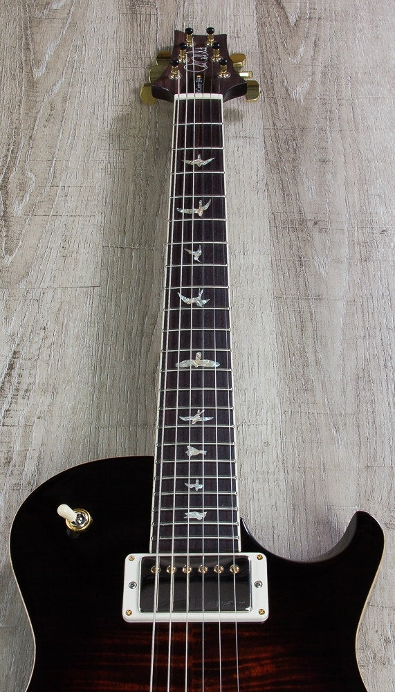 PRS Paul Reed Smith Singlecut 594 Electric Guitar, Flame Maple 10-Top, Pattern Vintage Neck, Hard Case - Fire Red Burst (Open Box)