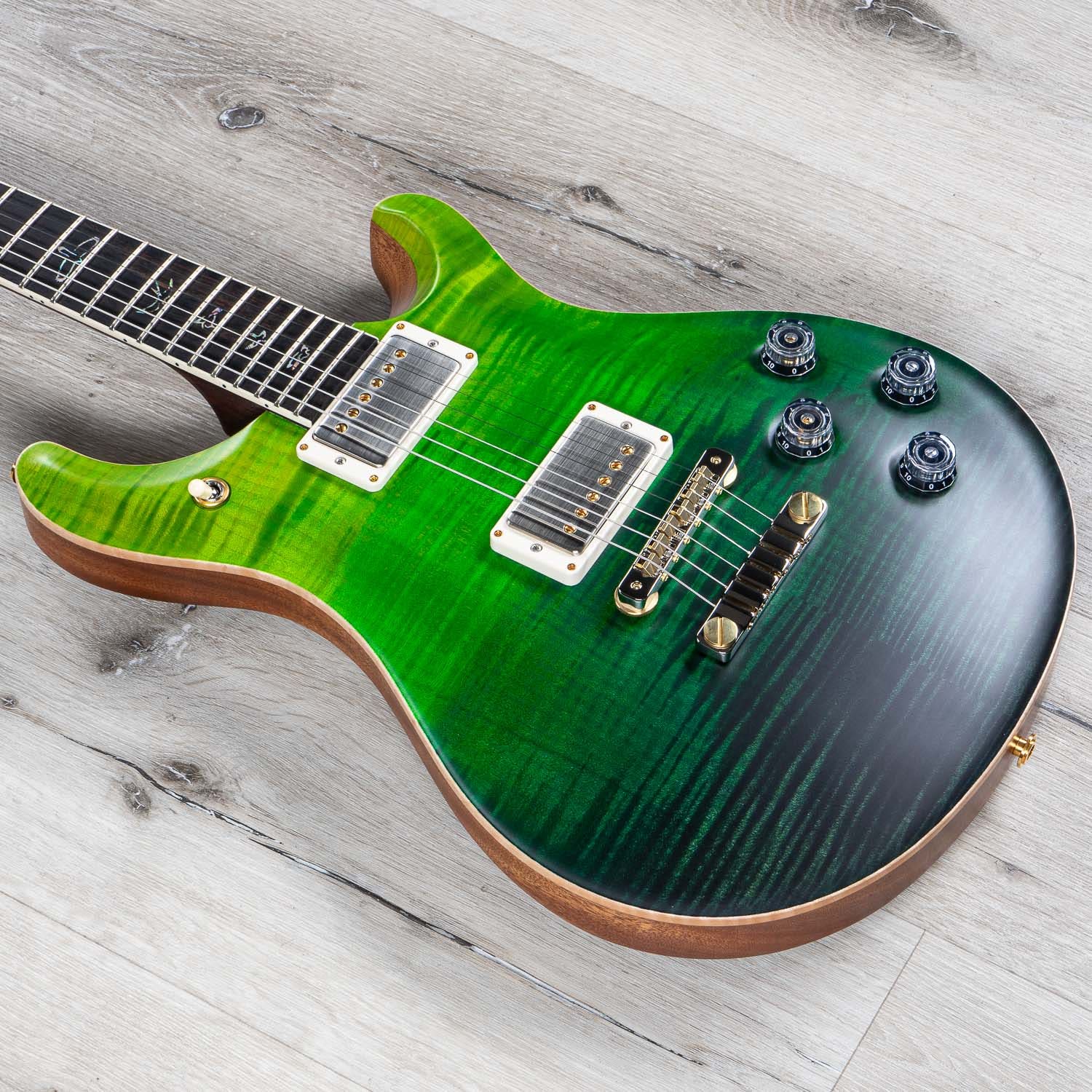 PRS Paul Reed Smith Wood Library McCarty 594 Electric Guitar, Satin Green Fade, Brazilian Rosewood