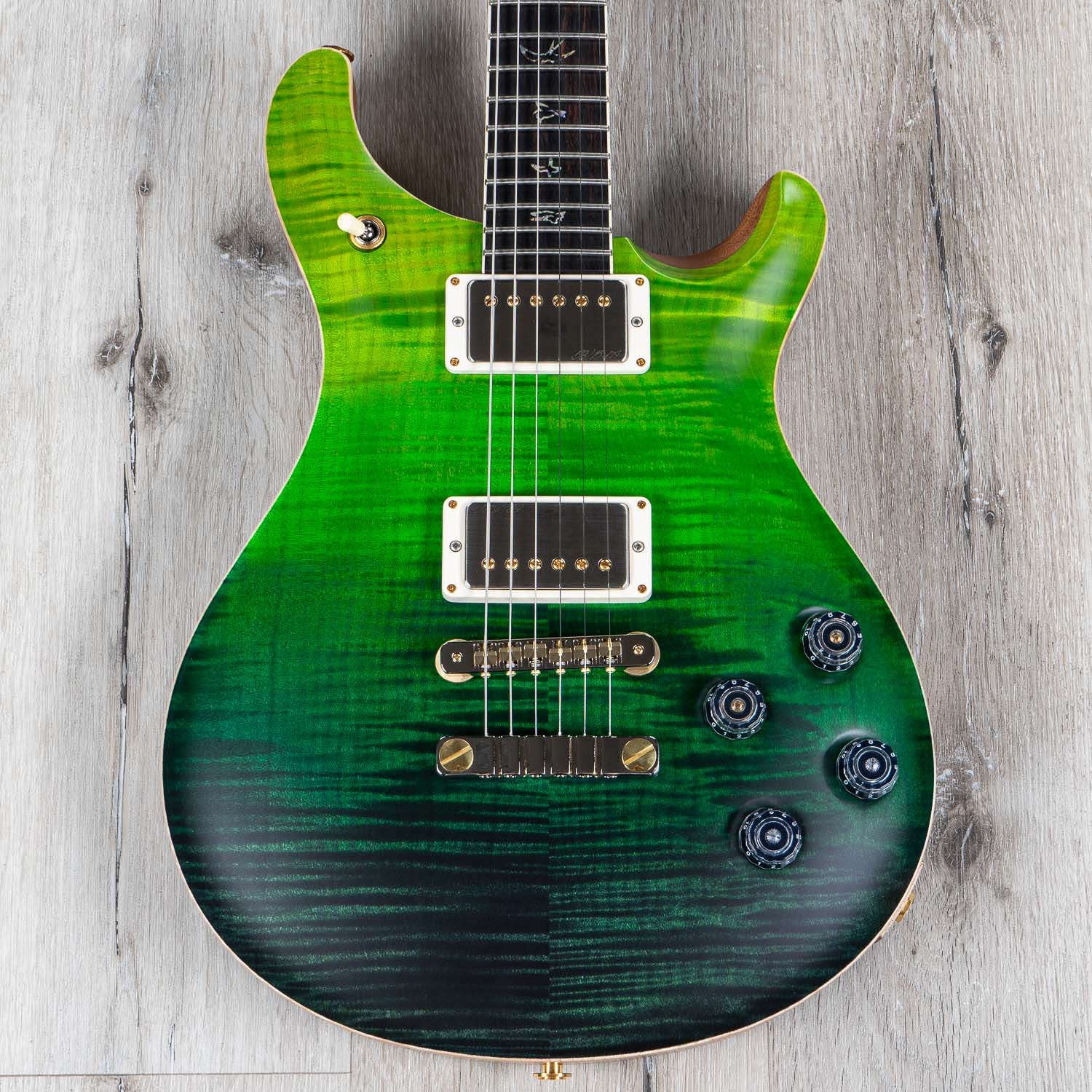 PRS Paul Reed Smith Wood Library McCarty 594 Electric Guitar, Satin Green Fade, Brazilian Rosewood