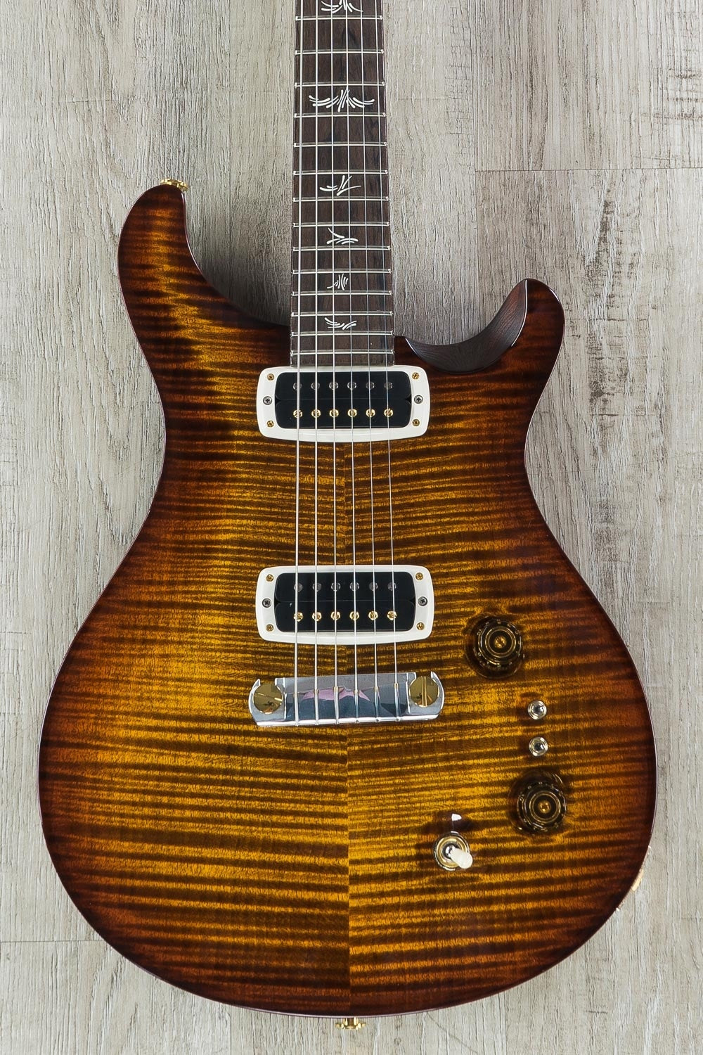 PRS Paul Reed Smith Experience 2018 Paul’s Electric Guitar, Flamed Maple Top, Hard Case - Black Gold Nitro