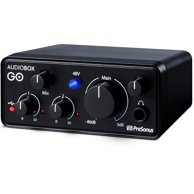 PreSonus AudioBox GO Creator Bundle with USB Audio Interface, M7 Microphone & HD7 Headphones