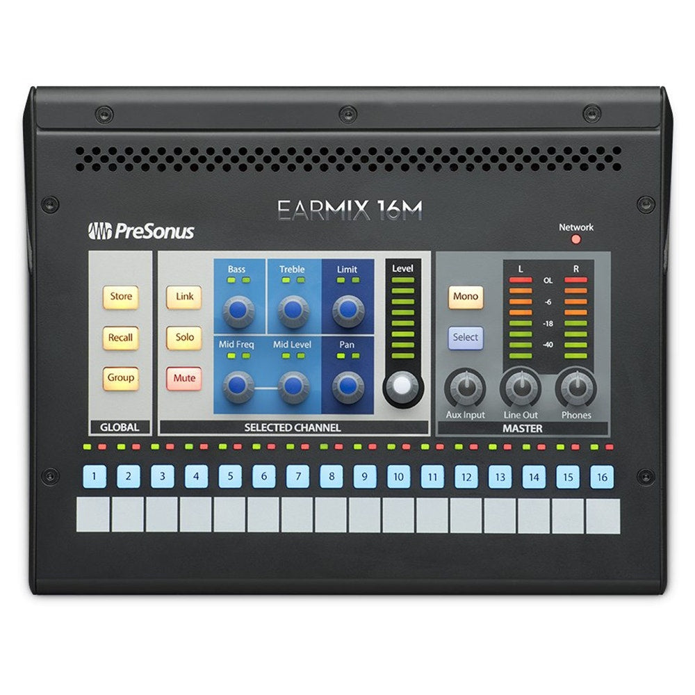 PreSonus EarMix 16M 16x2 AVB Personal Monitor Mixer