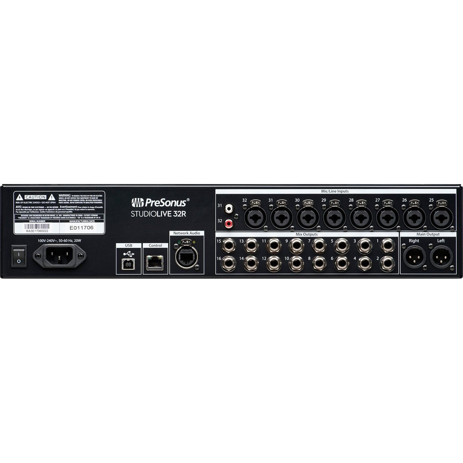PreSonus StudioLive Series III 32R 32-Channel Digital Rack Mixer & Stage Box