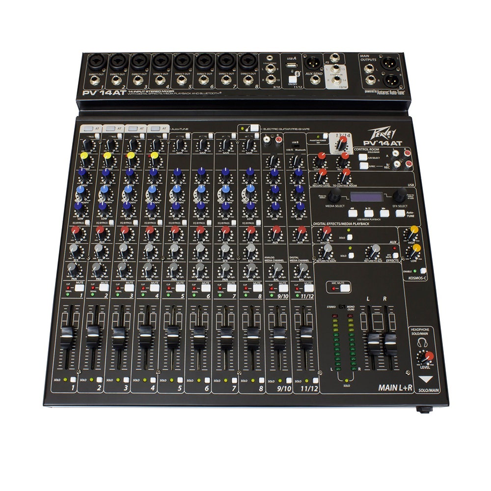 Peavey PV 14 AT Mixer with Autotune & Bluetooth Wireless Connectivity