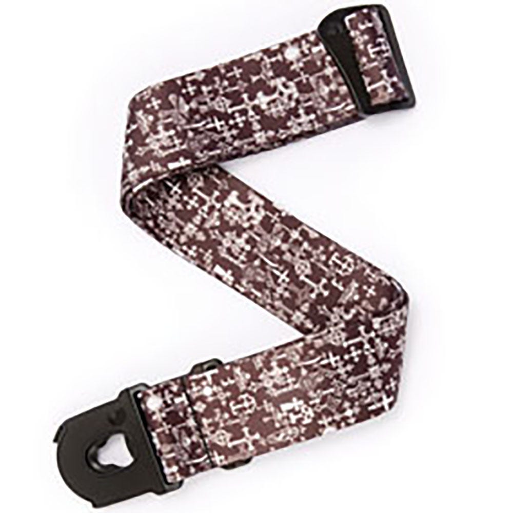 Planet Waves 50ALP02 Alchemy Planet Lock Guitar Bass Strap, Gothic Cross