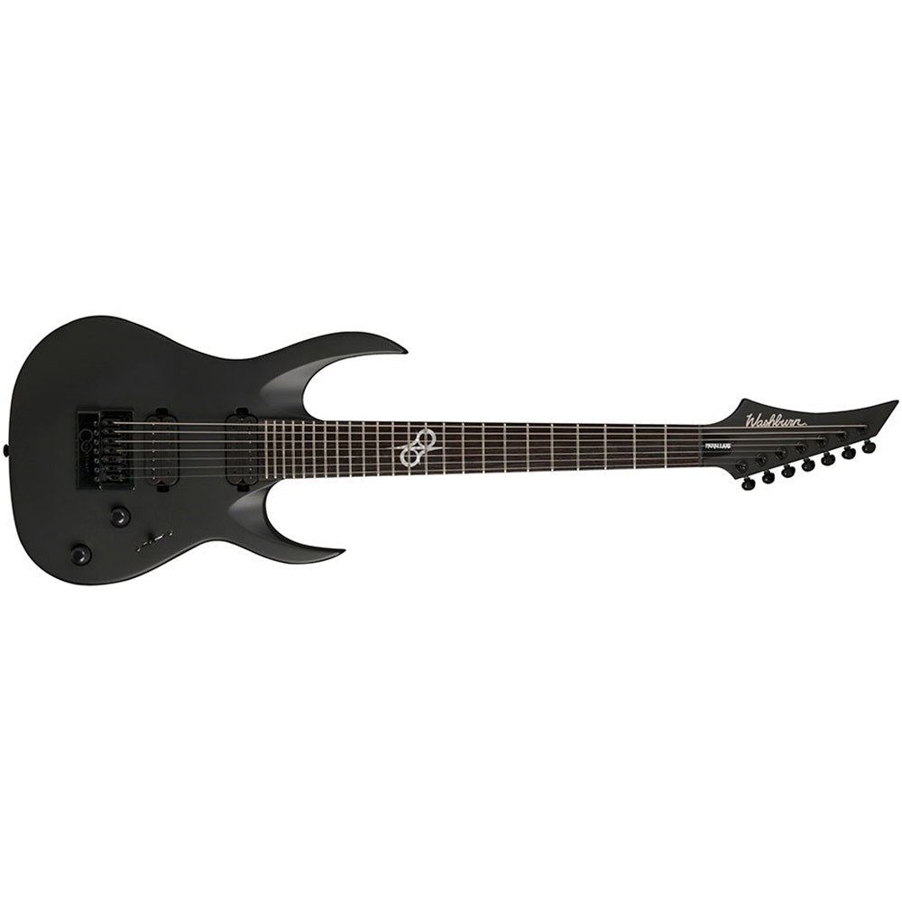 Washburn PX-SOLAR17ETC Ola Englund Parallaxe Solar 7-String Evertune Electric Guitar - Black Matte (B-STOCK)