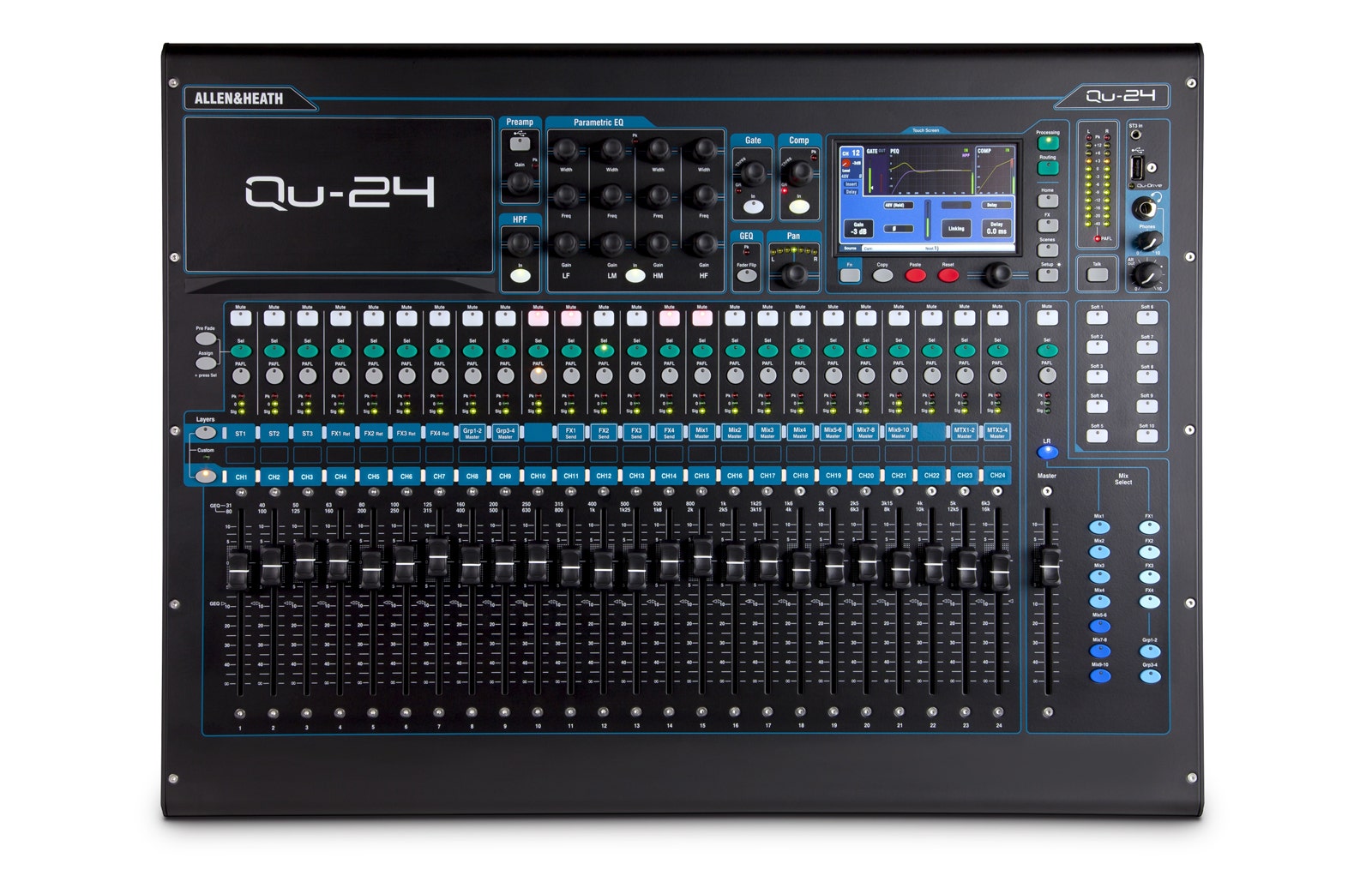 Allen & Heath Qu-24 30-In/24-Out Digital Mixer