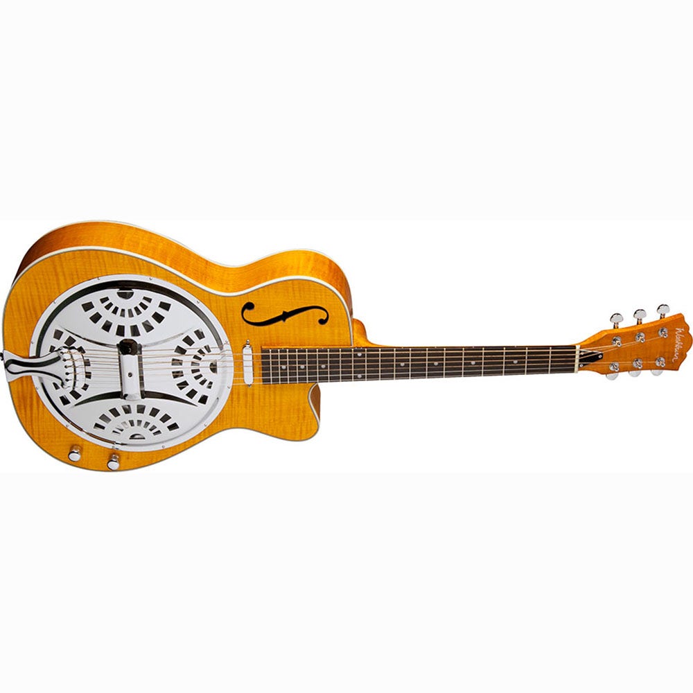 Washburn R45RCE Bluegrass Series Round Neck Resonator Acoustic Guitar - Trans Honey