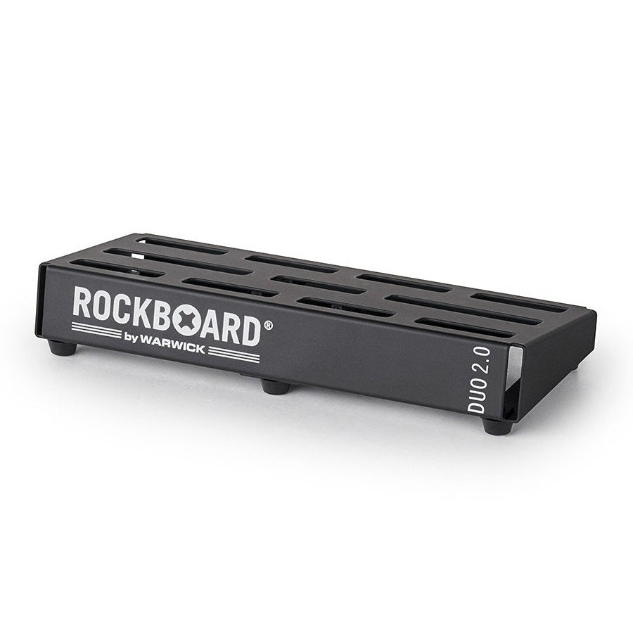 RockBoard DUO 2.0 12'' x 5'' Guitar Effects Pedalboard with Gig Bag