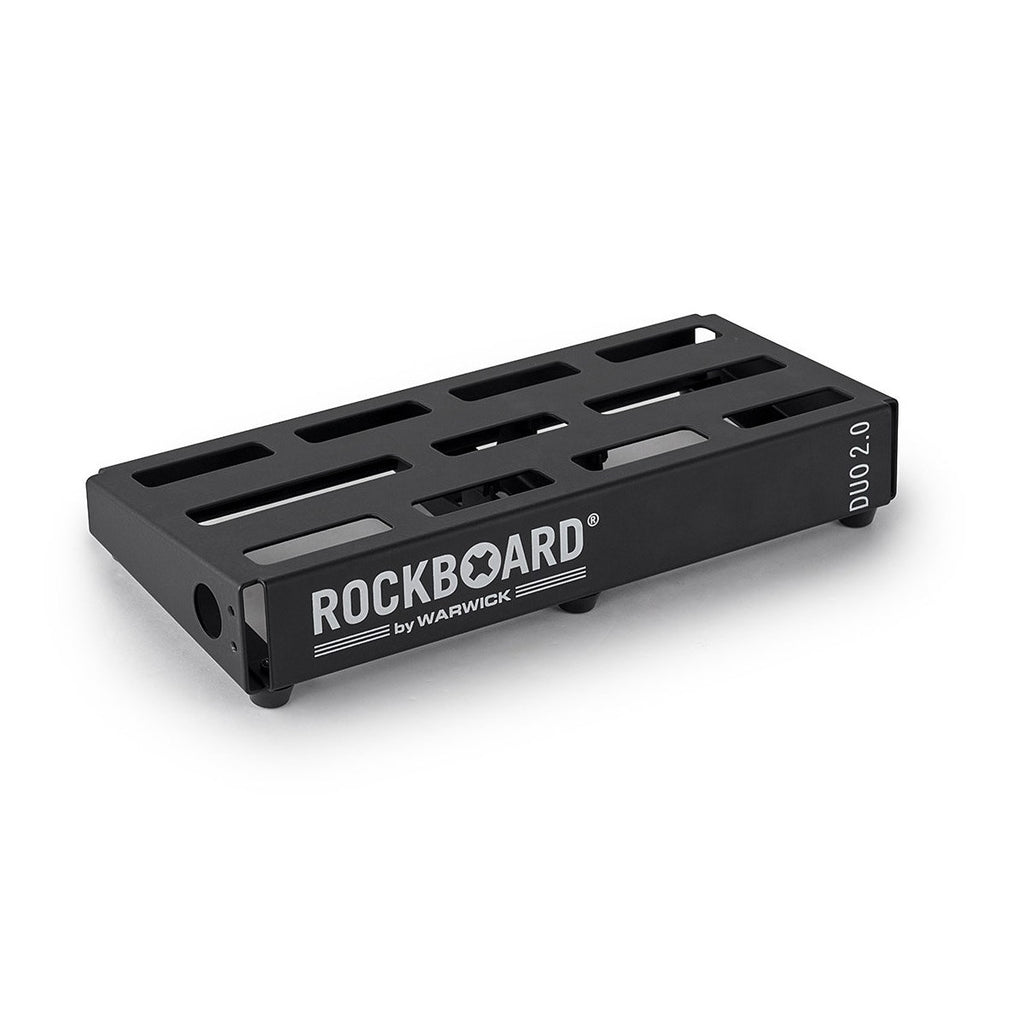RockBoard DUO 2.0 12'' x 5'' Guitar Effects Pedalboard with Gig Bag