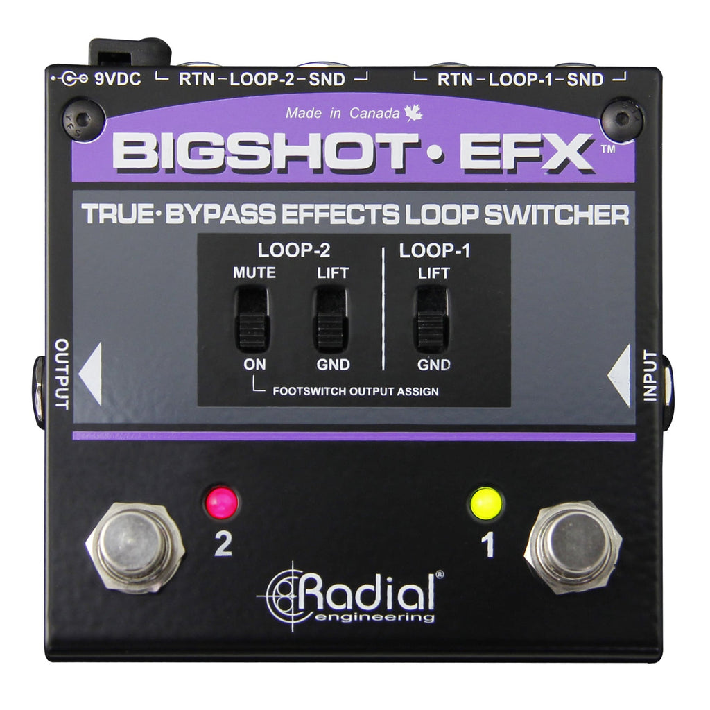 Radial Engineering BigShot EFX True-Bypass Guitar Effects Loop Switcher Pedal