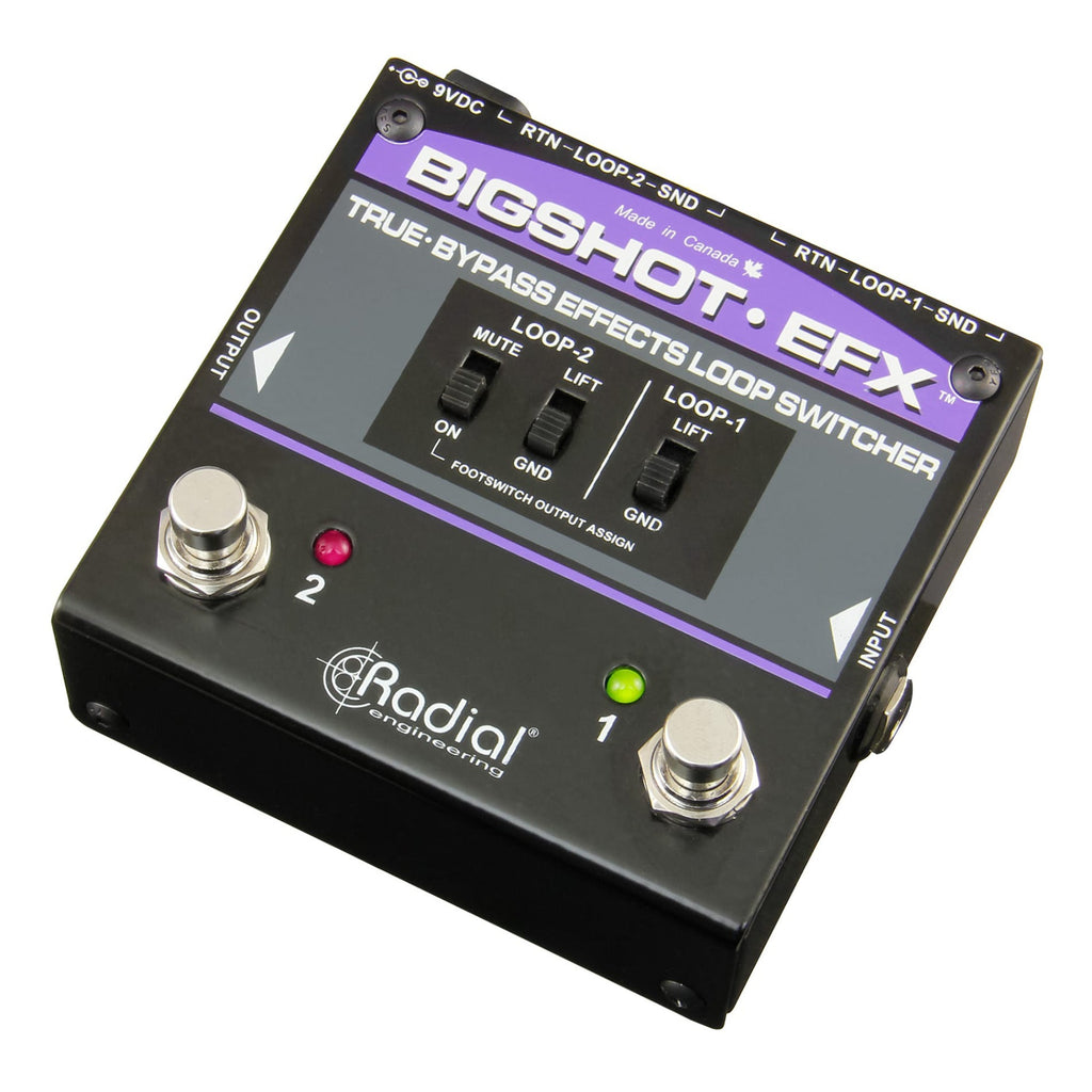 Radial Engineering BigShot EFX True-Bypass Guitar Effects Loop Switcher Pedal