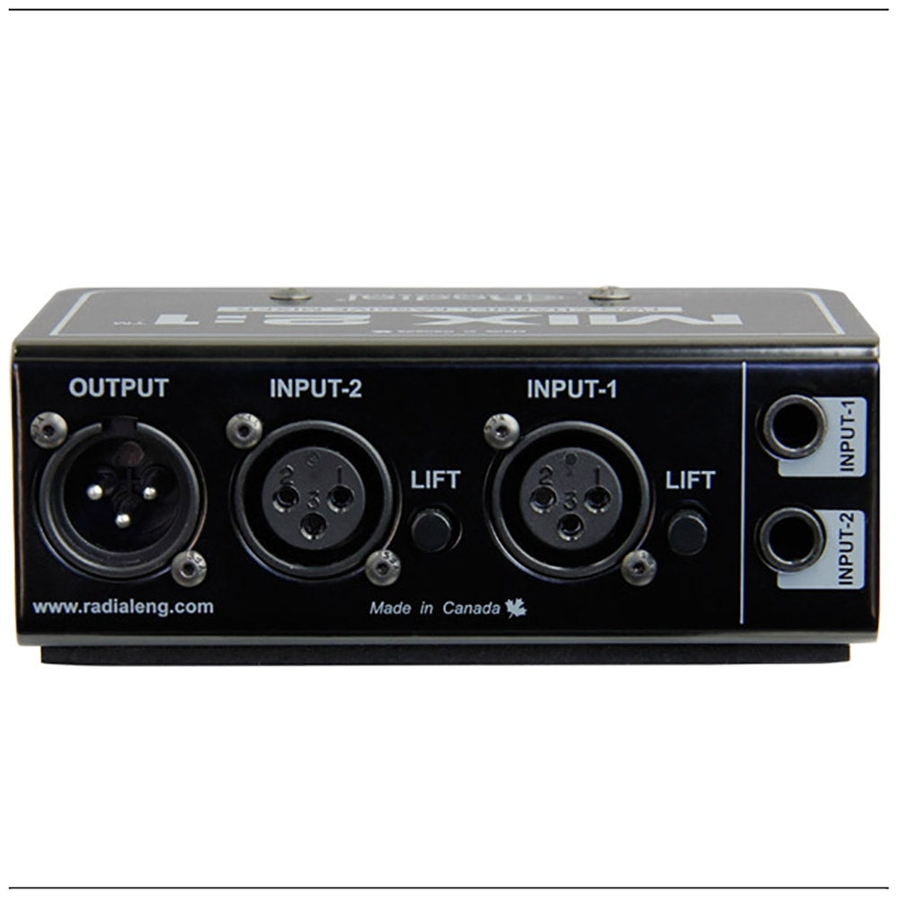 Radial Engineering Mix 2:1 Two Channel Audio Combiner & Mixer