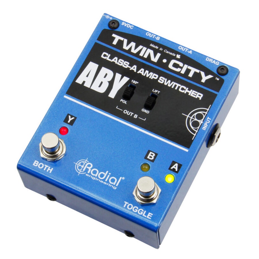 Radial Engineering R800 7115 00 Twin-City Active ABY Amp Switcher Pedal