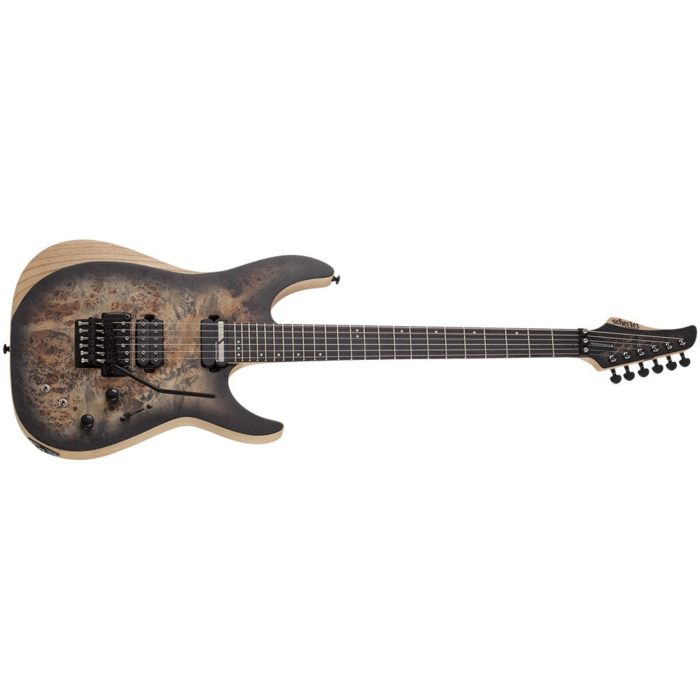 Schecter Guitars 1506 Reaper-6 FR S Electric Guitar, Floyd Rose, Sustainiac, Satin Charcoal Burst