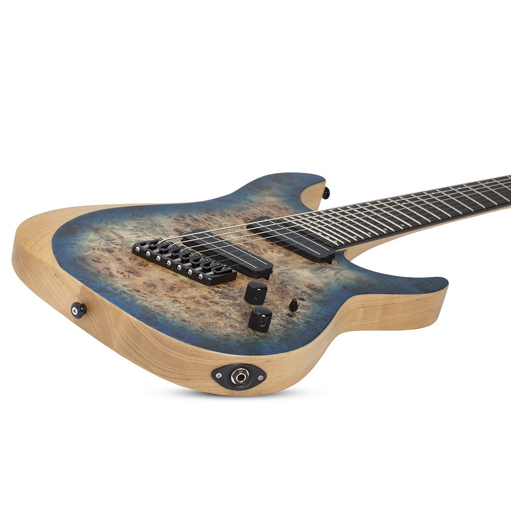 Schecter Guitars 1510 Reaper-7 Multiscale Electric Guitar, Satin Sky Burst