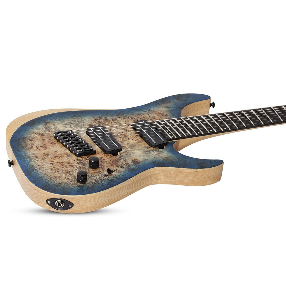 Schecter Guitars 1510 Reaper-7 Multiscale Electric Guitar, Satin Sky Burst