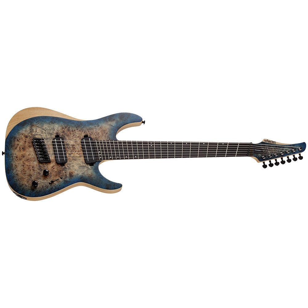Schecter Guitars 1510 Reaper-7 Multiscale Electric Guitar, Satin Sky Burst