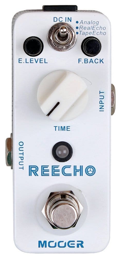 Mooer Reecho Analog Delay + Real Echo + Tape Echo Compact Guitar Effect Pedal