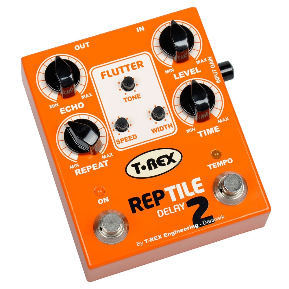 T-Rex Engineering Reptile 2 Tape-style Digital Delay Guitar Effects Pedal with Tap Tempo