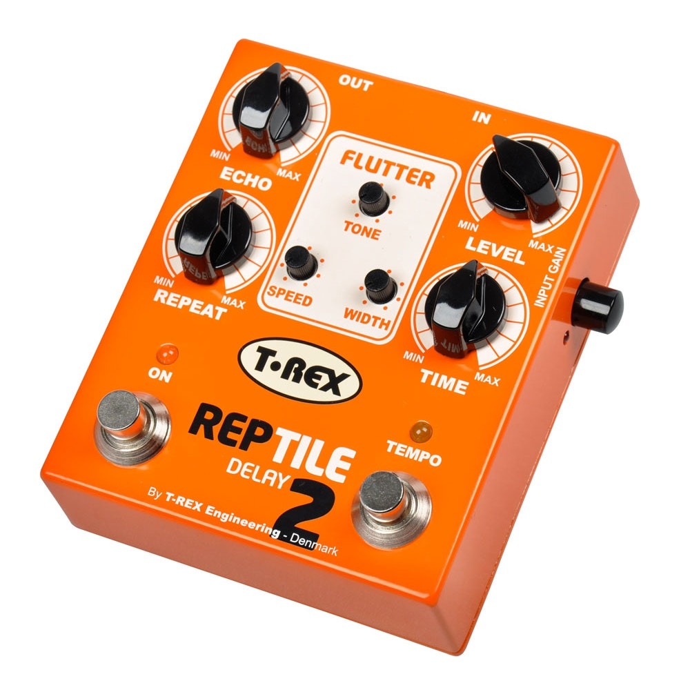 T-Rex Engineering Reptile 2 Tape-style Digital Delay Guitar Effects Pedal with Tap Tempo