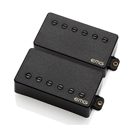 EMG REV Set Prashant Aswani Passive Humbucker Pickup Set, Black, Standard Spacing