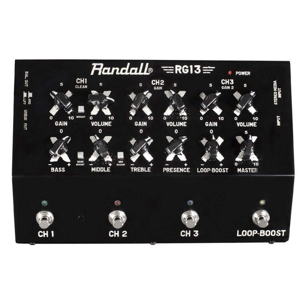 Randall Amplifiers RG13 1-Watt Solid State Preamp / Volume Guitar Pedal Amplifier in Black