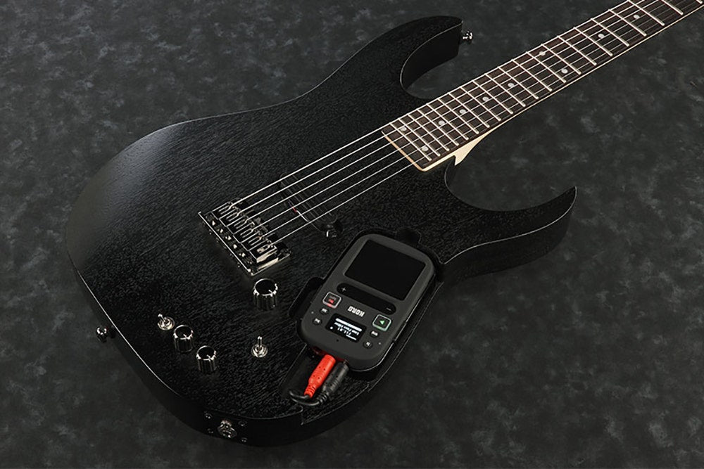 Ibanez RGKP6WK 6-String Electric Guitar (Black) with Korg Kaoss Pad 2 (B-Stock)