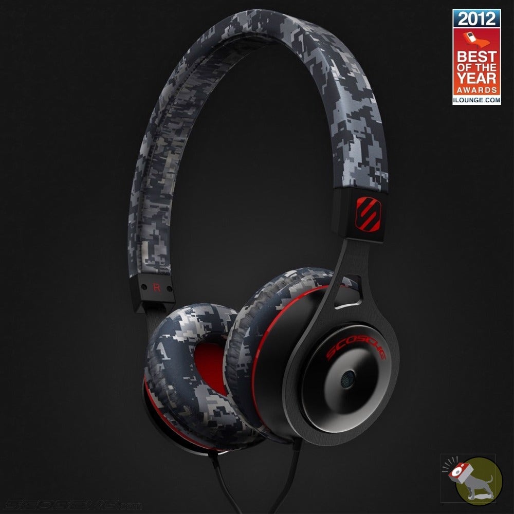 Scosche RH656M-Camo On-Ear Headphones with tapLINE Remote & Mic (Camo)