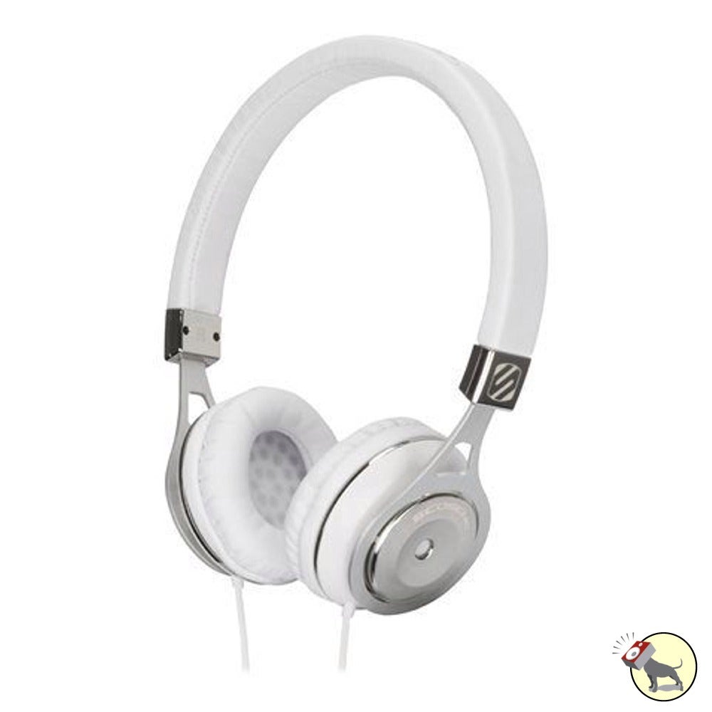 Scosche RH656M On-Ear Headphones with tapLINE Remote & Mic (White)