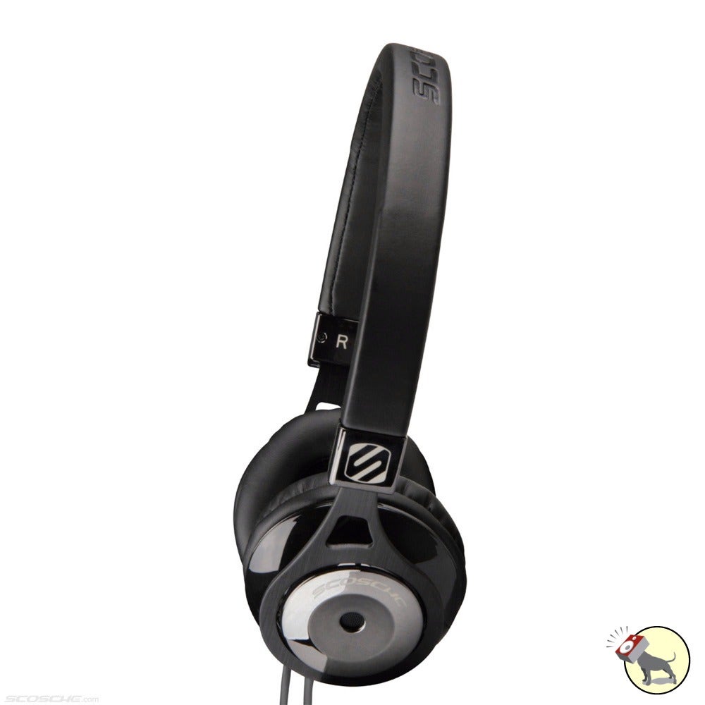 Scosche RH656MD On-Ear Headphones with tapLINE Remote & Mic (Black)