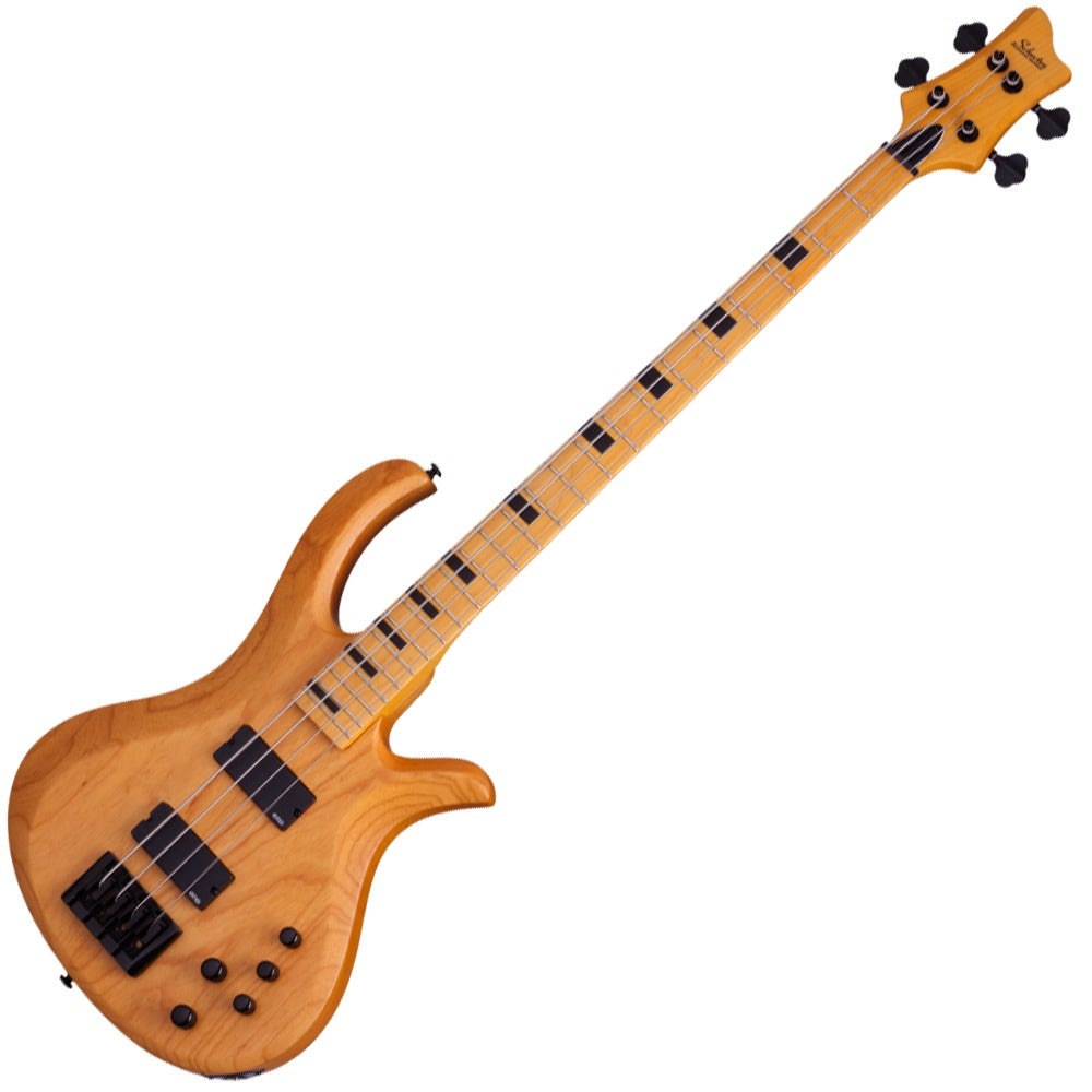 Schecter Riot-4 Session Electric Bass Guitar in Aged Natural Satin Finish
