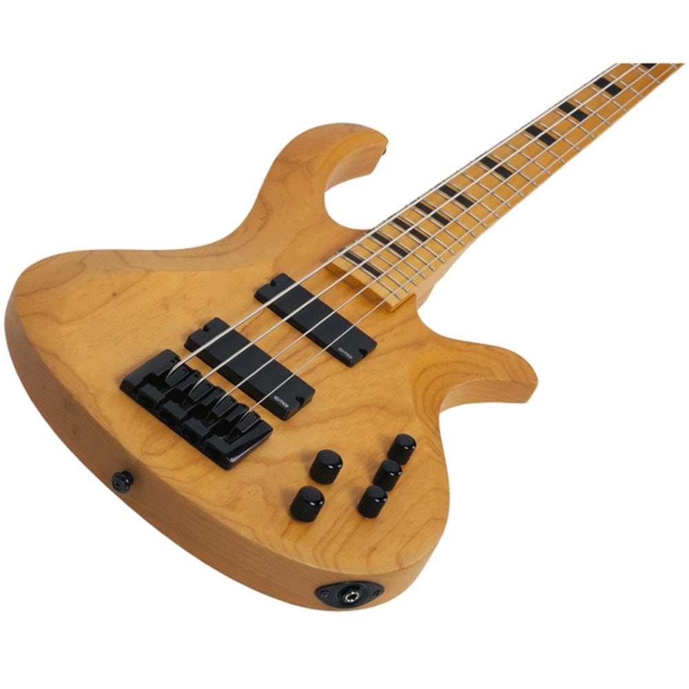 Schecter Riot-4 Session Electric Bass Guitar in Aged Natural Satin Finish