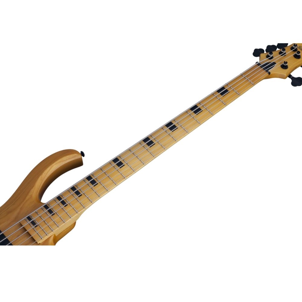 Schecter Riot-5 Session Electric 5-String Bass Guitar in Aged Natural Satin Finish
