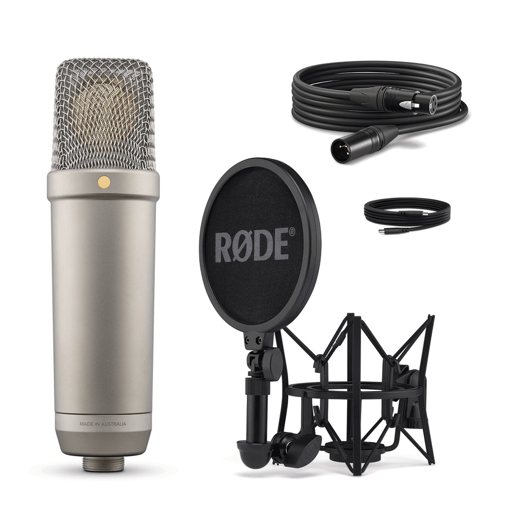 Rode NT1 5th Generation Large-Diaphragm Cardioid Studio Condenser Microphone, Silver