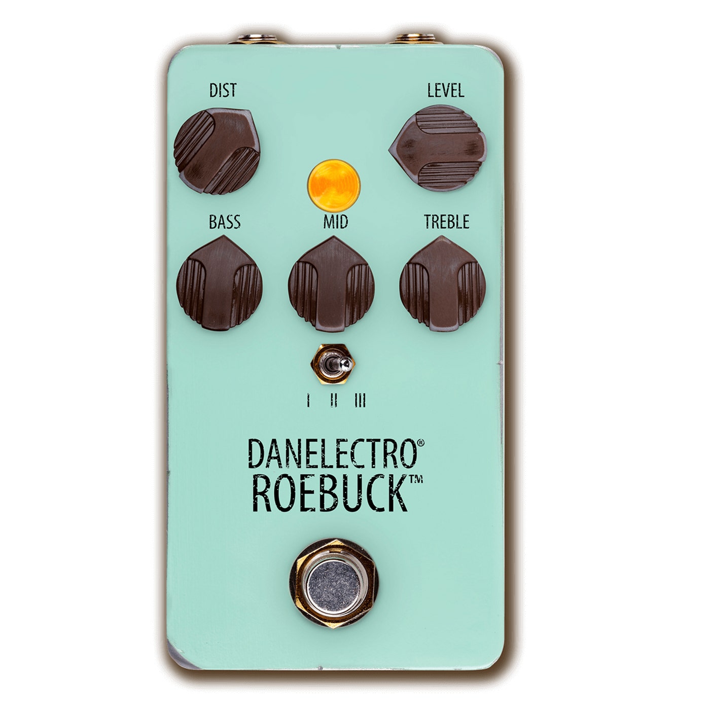 Danelectro Roebuck Distortion Guitar Effects Pedal w/ 2 Clipping Options