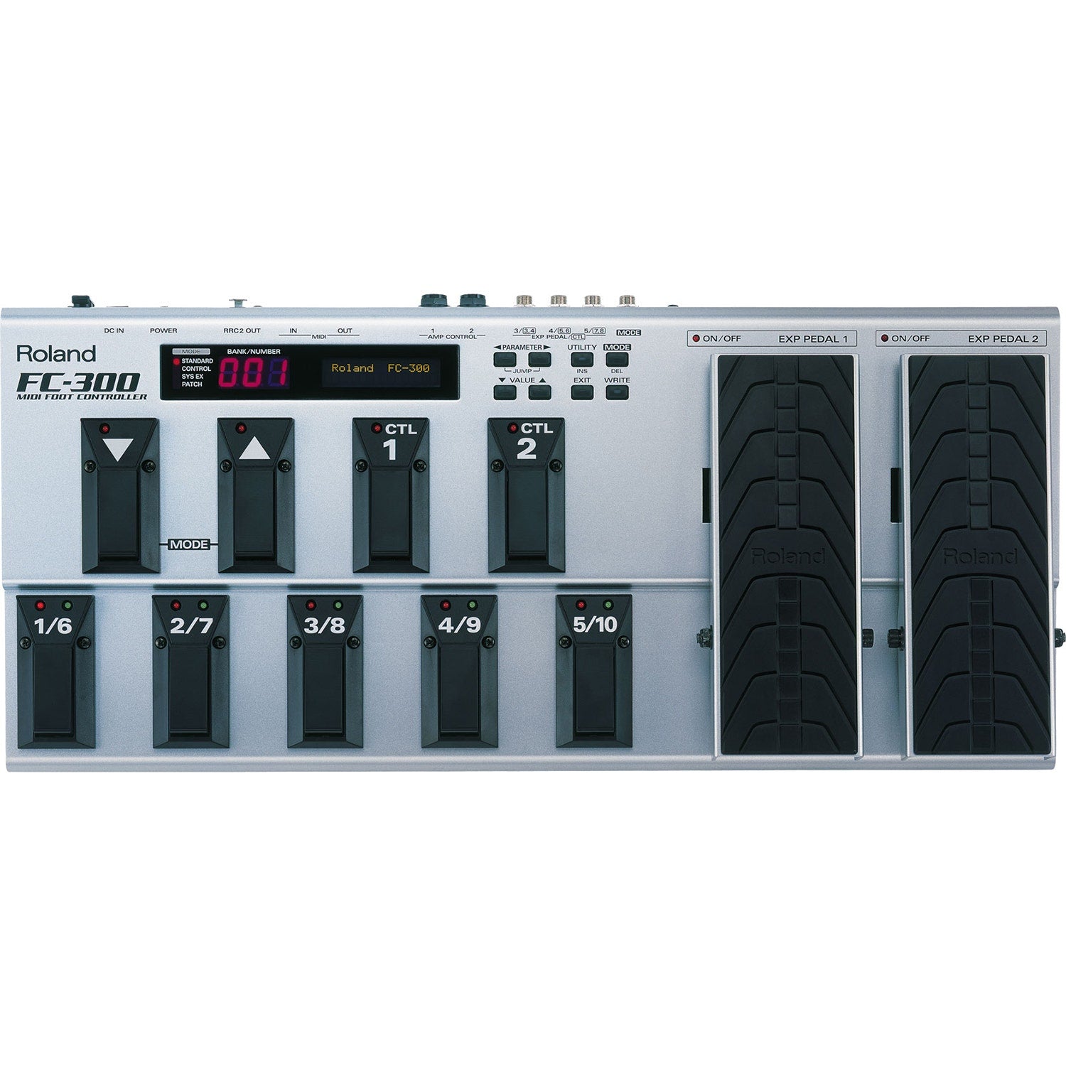 Roland FC-300 Advanced Performance MIDI Foot Controller with Twin Expression & Control Pedals