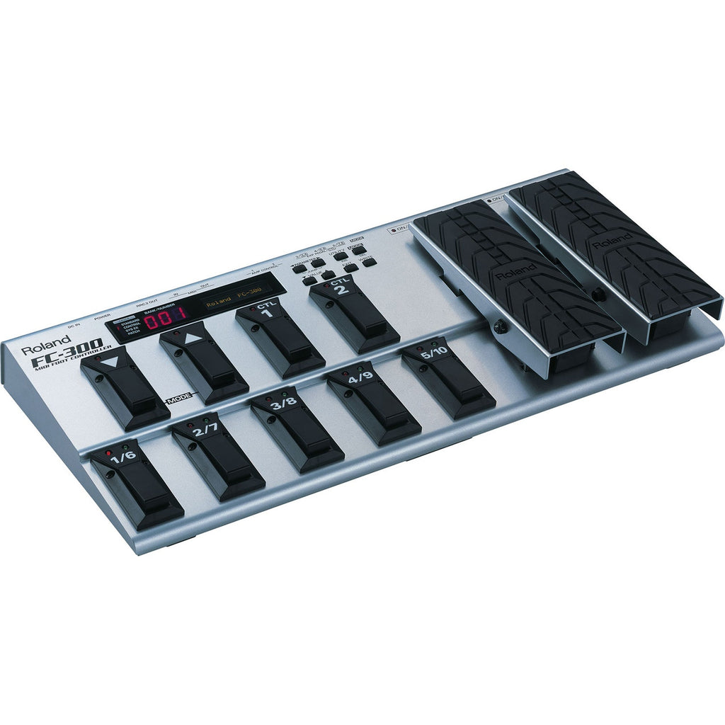 Roland FC-300 Advanced Performance MIDI Foot Controller with Twin Expression & Control Pedals