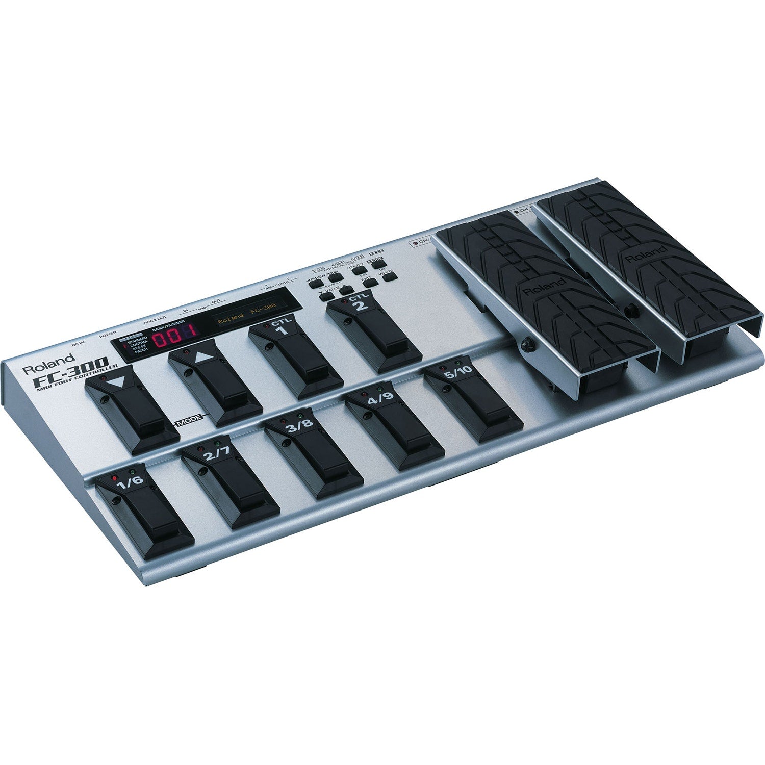 Roland FC-300 Advanced Performance MIDI Foot Controller with Twin Expression & Control Pedals