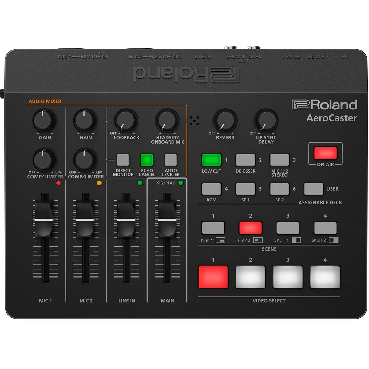 Roland AeroCaster VRC-01 Audio Interface and Control Surface Livestreaming System
