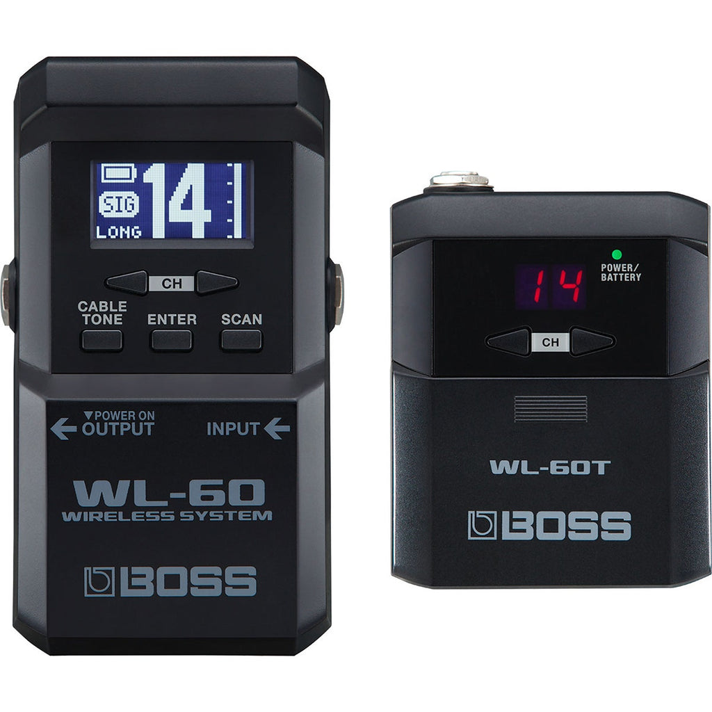 Boss WL-60 14 Channel Pedalboard Size Guitar/Instrument Wireless System