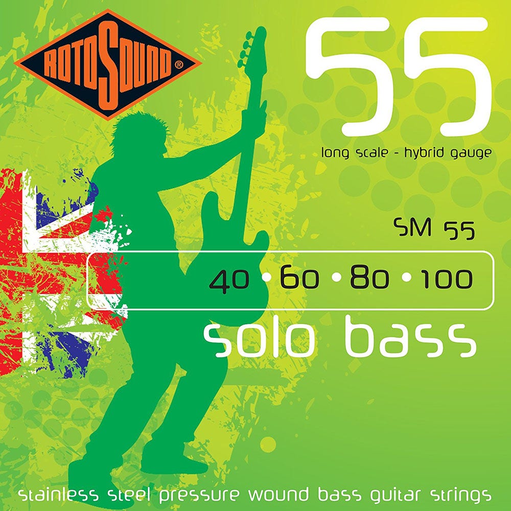 Rotosound SM55 Linea Pressure Wound Bass Strings (40-100)